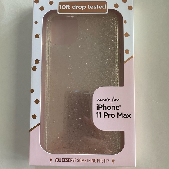 iPhone 11 Pro Max phone case - Silver Glitter - Picture 1 of 1